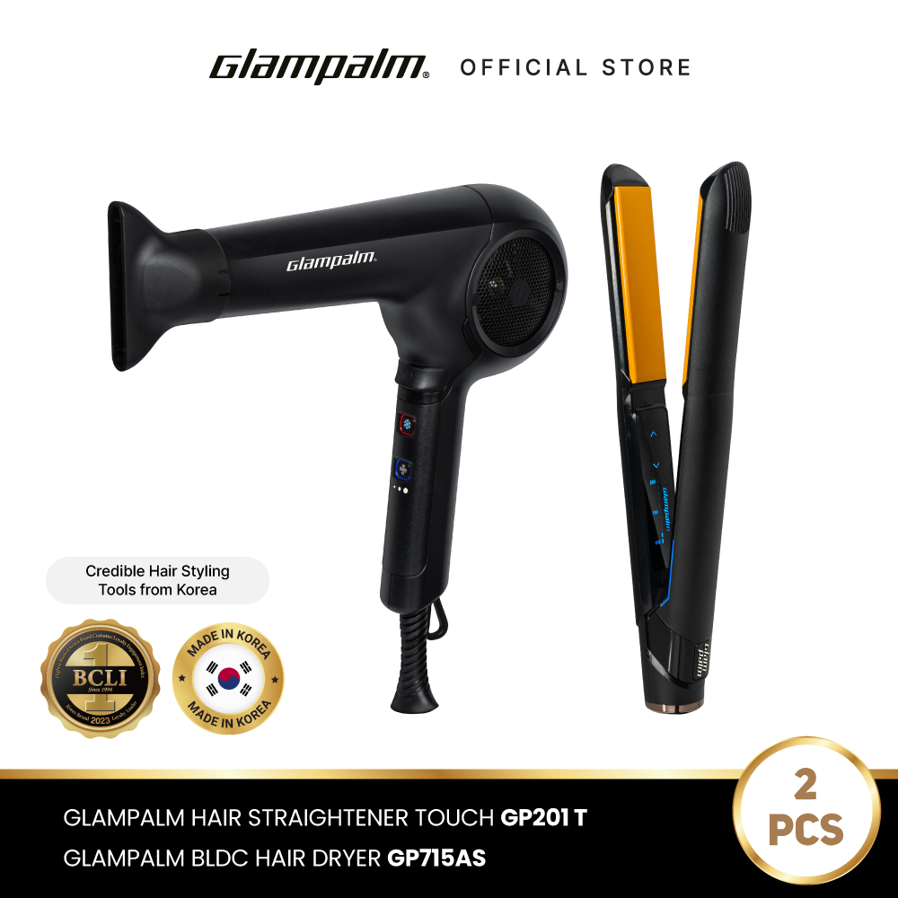 Promo Paket Glampalm Catokan GP201 Touch Hair Dryer GP715AS