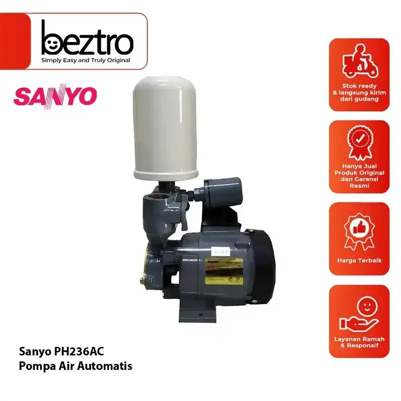 Jual Pompa Air Sanyo Ph 236 Ac 200 Watt 9 Meter Water Pump Ph236ac Di ...