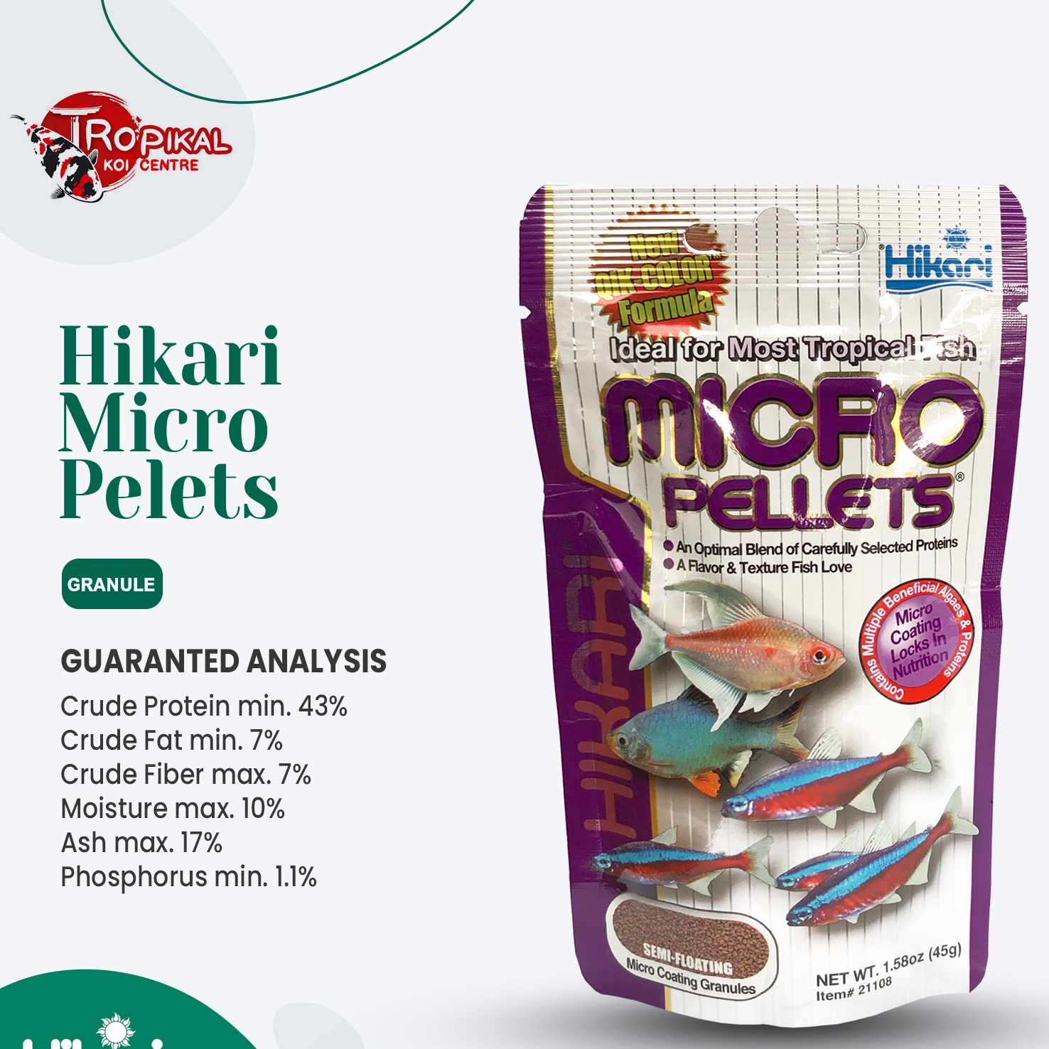 Jual TKC Hikari Tropical Micro Pellets Fish Food di Seller