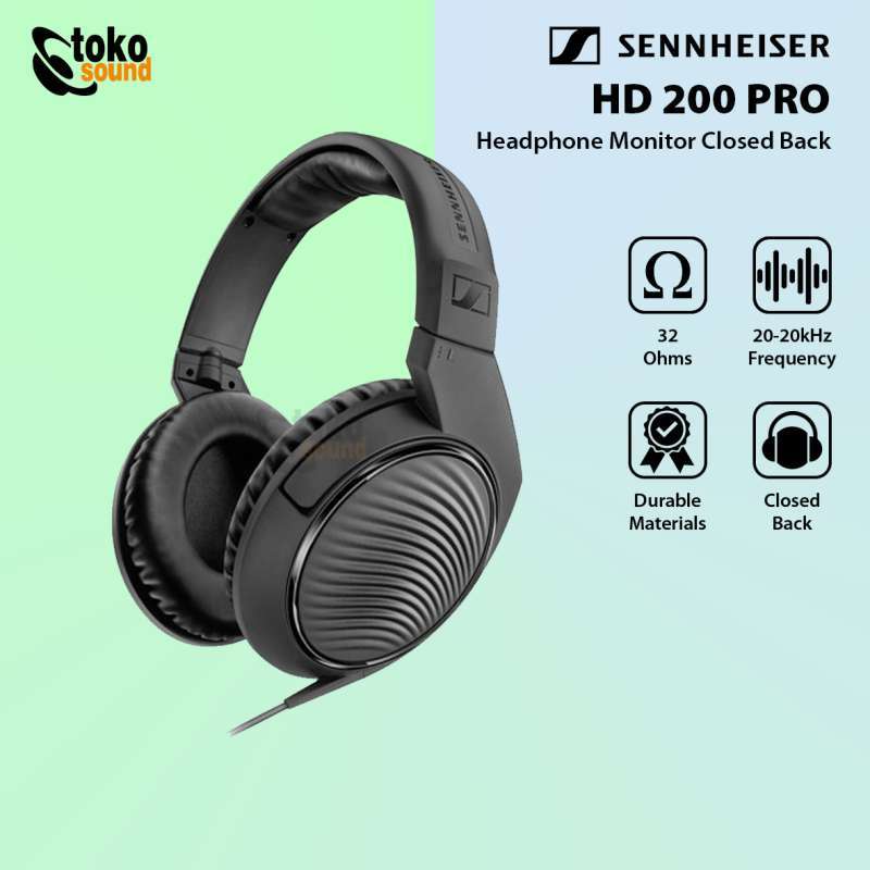 Jual Sennheiser Hd 200 Pro Closed-back Monitoring Headphones Di