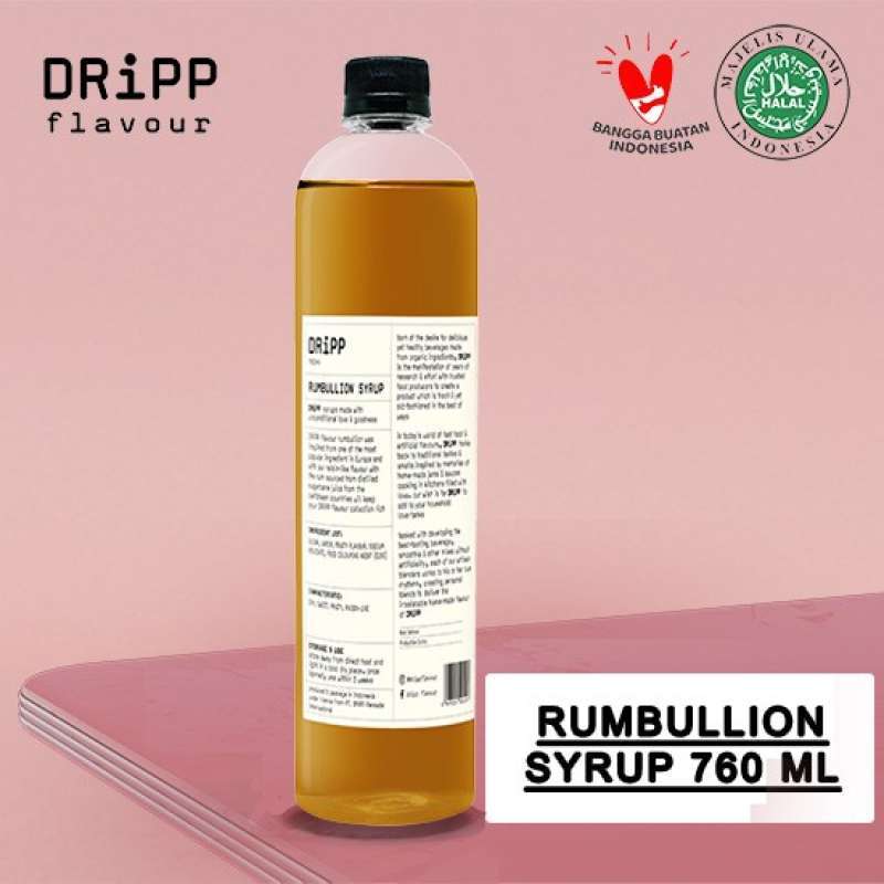 Jual Sirup Kopi Susu Rum DRiPP Syrup, Halal Produk Indonesia, Sirup