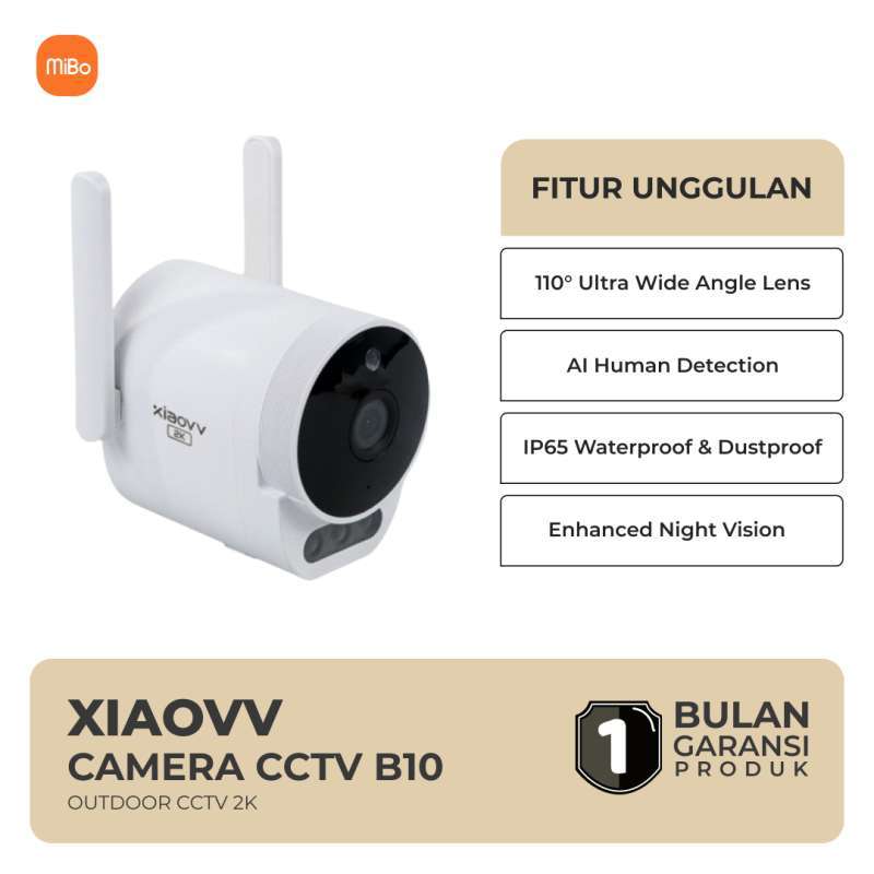 Xiaovv Kamera CCTV WiFi Outdoor Camera 2K B10