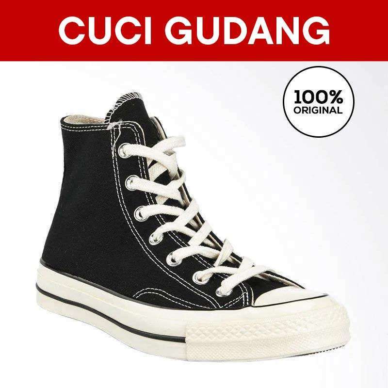 Promo Converse Chuck 70 Hi u Sneaker Black Black white Con162050c 35 Diskon 10 Di Seller Converse Official Store Gudang Blibli Blibli