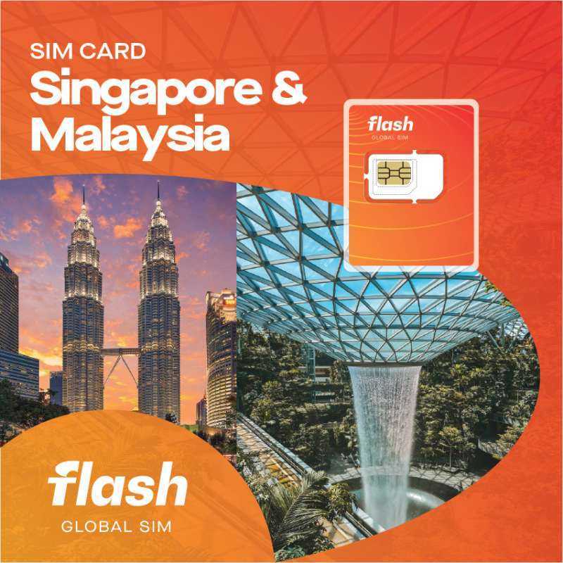 Promo Sim Card Singapore, Malaysia & Thailand Unlimited Data Flash