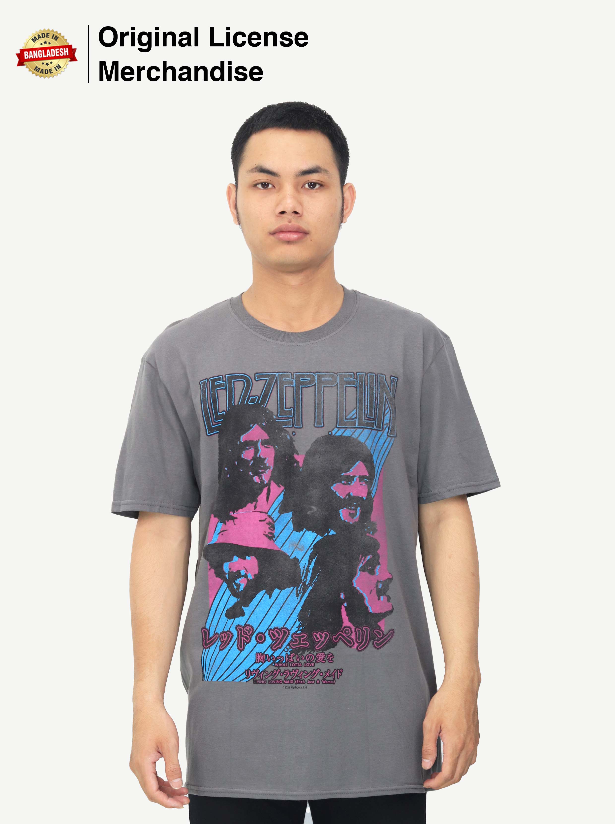 Jual Kaos Baju Metal Band Musik Pria Unisex Led Zeppelin Original