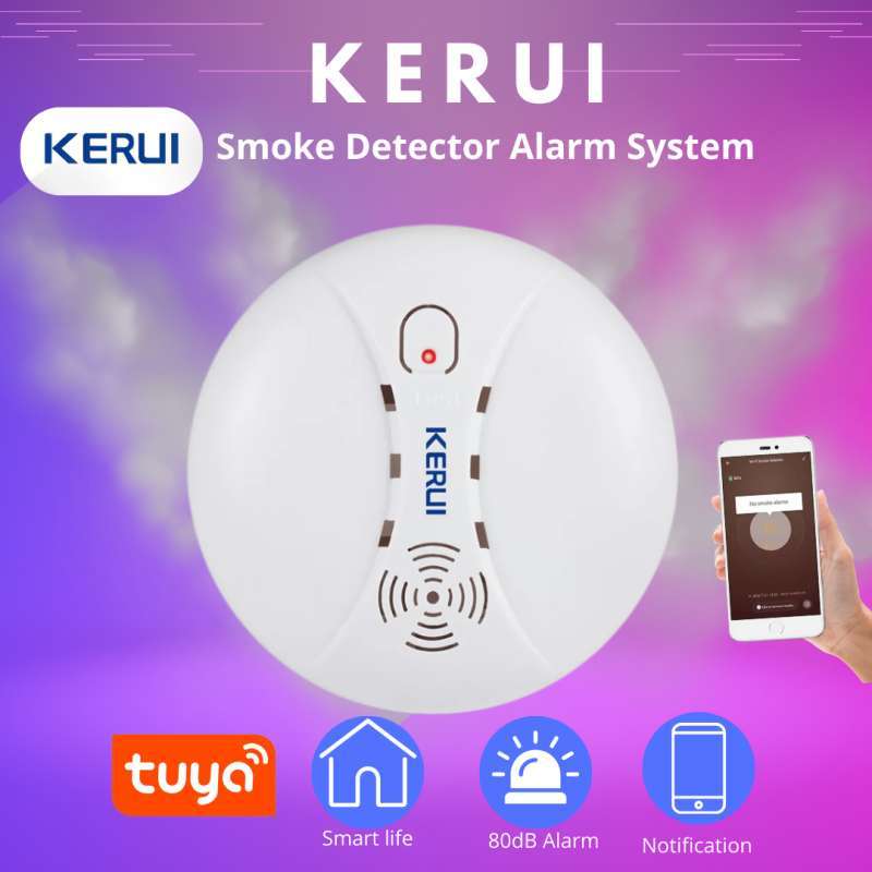 Air Sensor Asap Jual Sensor Asap Smoke Detector Kerui Kebakaran Wireless Alarm System ...