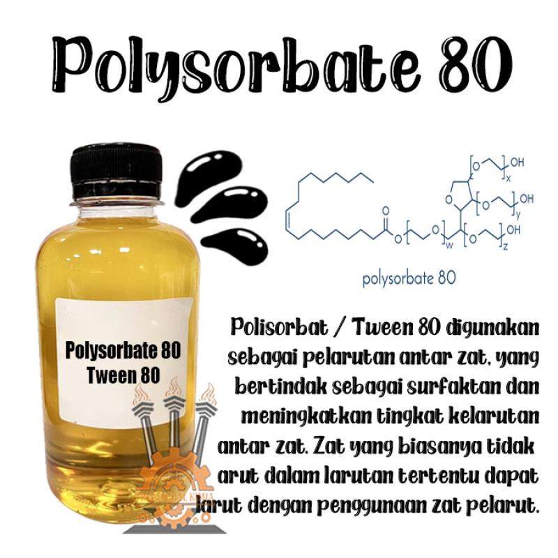 Jual Polysorbate 80 Zat Pelarut Polisorbate80 Tween 80 Emulsifier 100ml ...