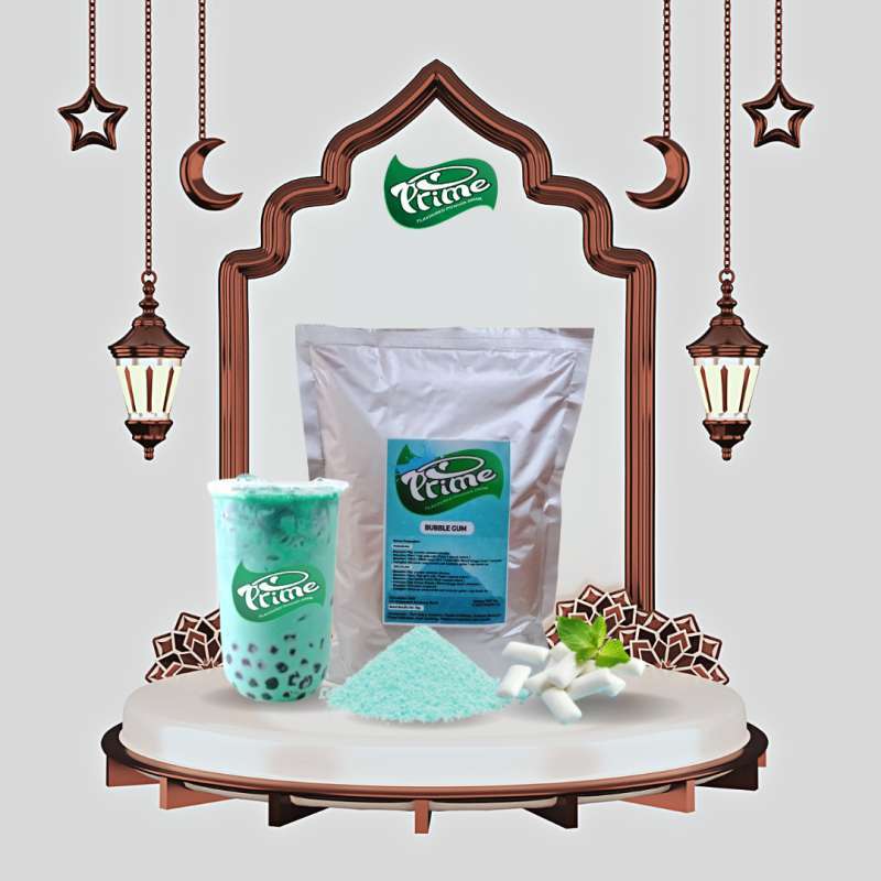 Jual Bubuk Minuman Prime Rasa BUBBLE GUM Powder Drink Tanpa Gula 1 KG