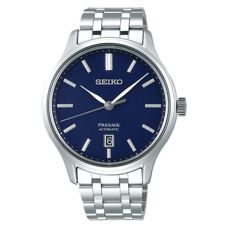 Jam Tangan Pria Seiko Presage SRPD41J1 Zen Garden Automatic Blue Dial  Stainless Steel Strap