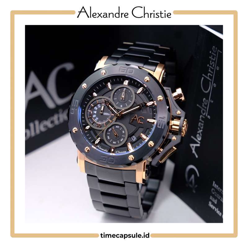 Promo Jam Tangan Pria Alexandre Christie Original Ac 9205 Mc Black Rosegold Diskon 30 Di Seller Jam Tangan Ac Official Store Kapuk Muara Kota Jakarta Utara Blibli