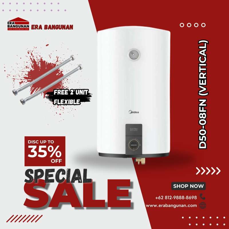 Promo Midea Water Heater 50 Liter D50-08fn D50 08fn D50 08 Fn