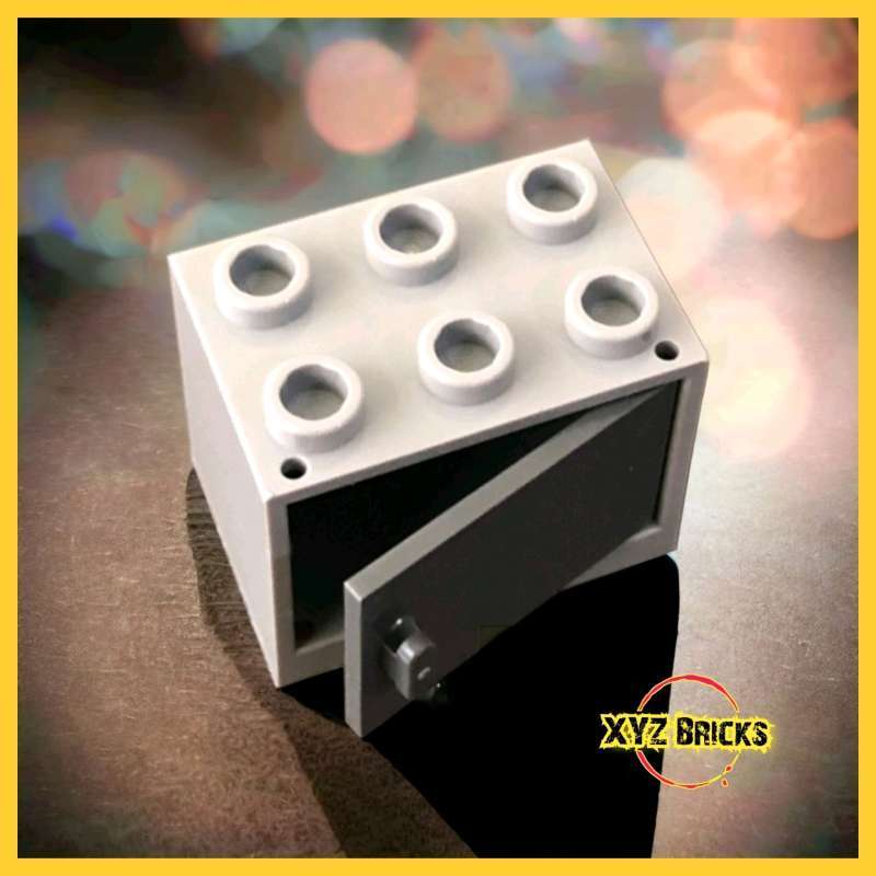 LEGO 4610112 4210811 Cupboard LBG with Door 3x2 DBG Parts Blocks Stacking  Toys [2x3x2]