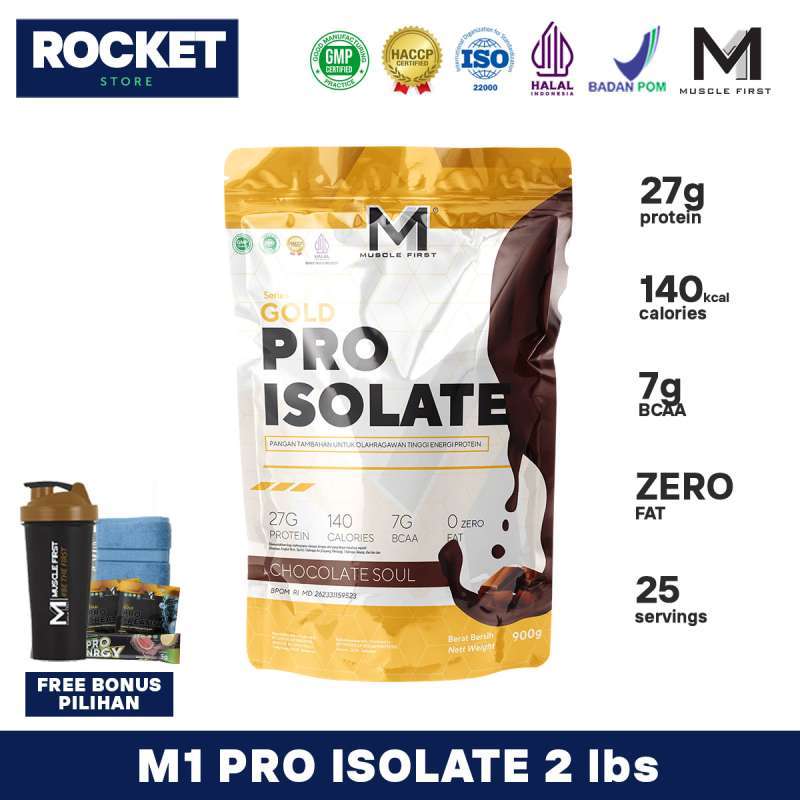 Jual Muscle First Gold Pro Isolate Whey Protein [2 Lbs] Suplemen ...