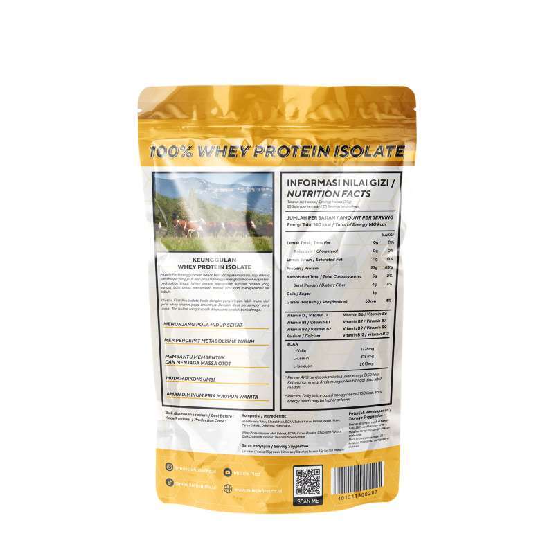 Jual Muscle First Gold Pro Isolate Whey Protein [2 Lbs] Suplemen ...