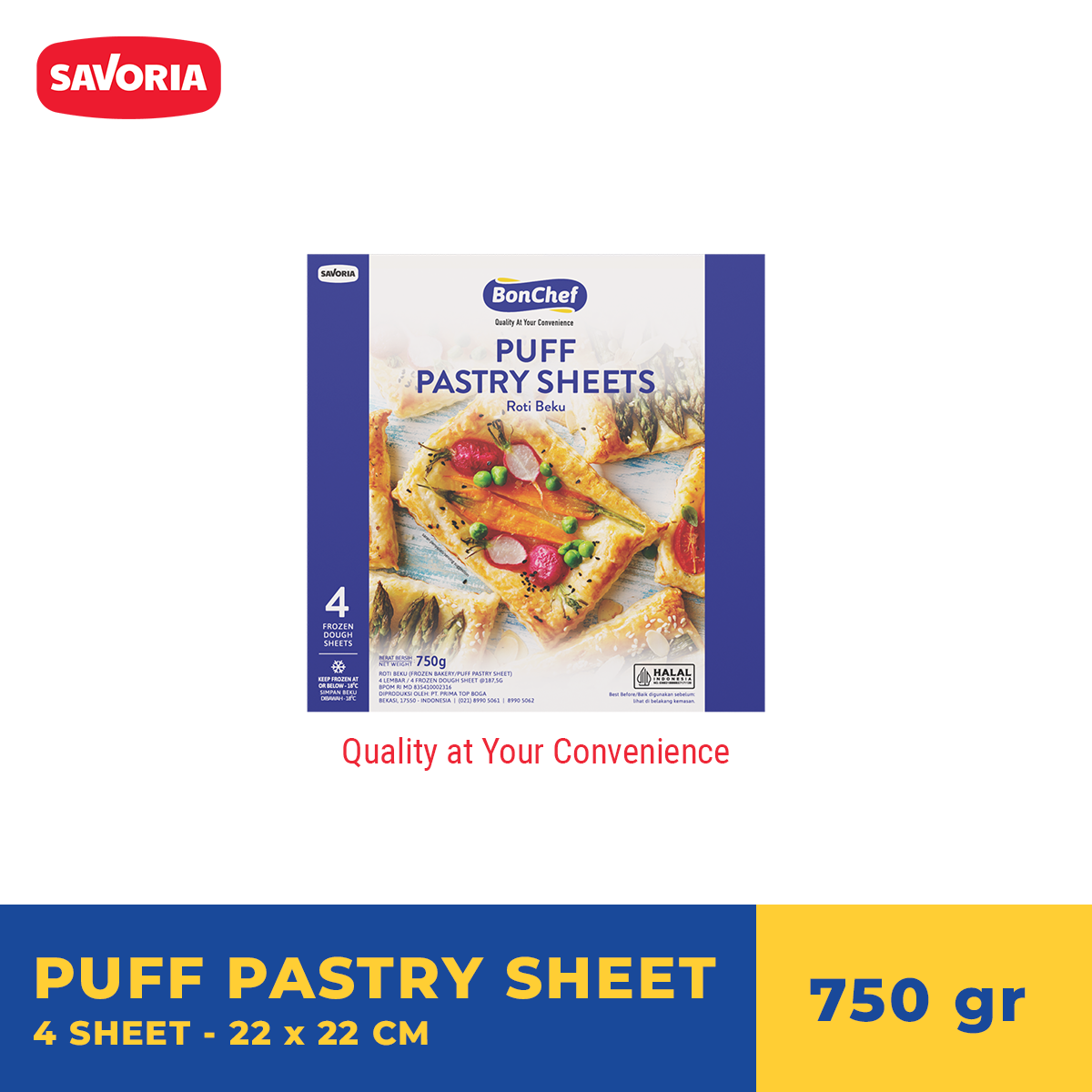 Promo Bonchef Individual Puff Pastry Sheet [750 g] Diskon 16 di Seller