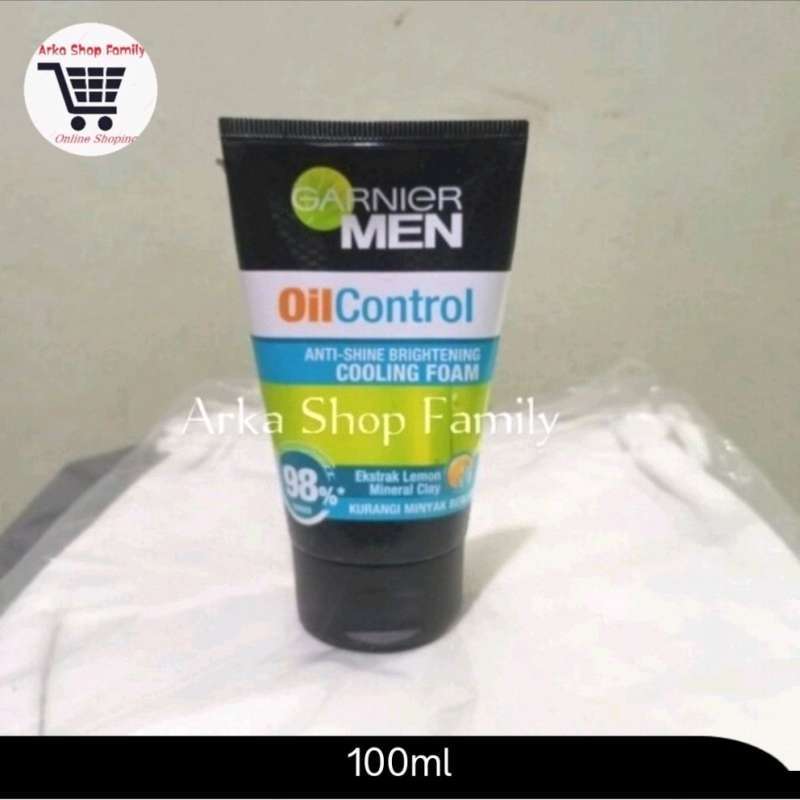 Jual Garnier Men Oil Control Brightening Cooling Foam 100ml Di