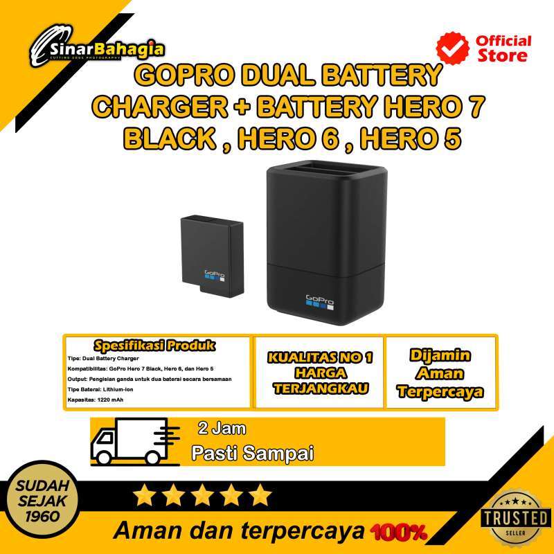 Jual Sinar Bahagia Gopro Dual Battery Charger Battery Hero