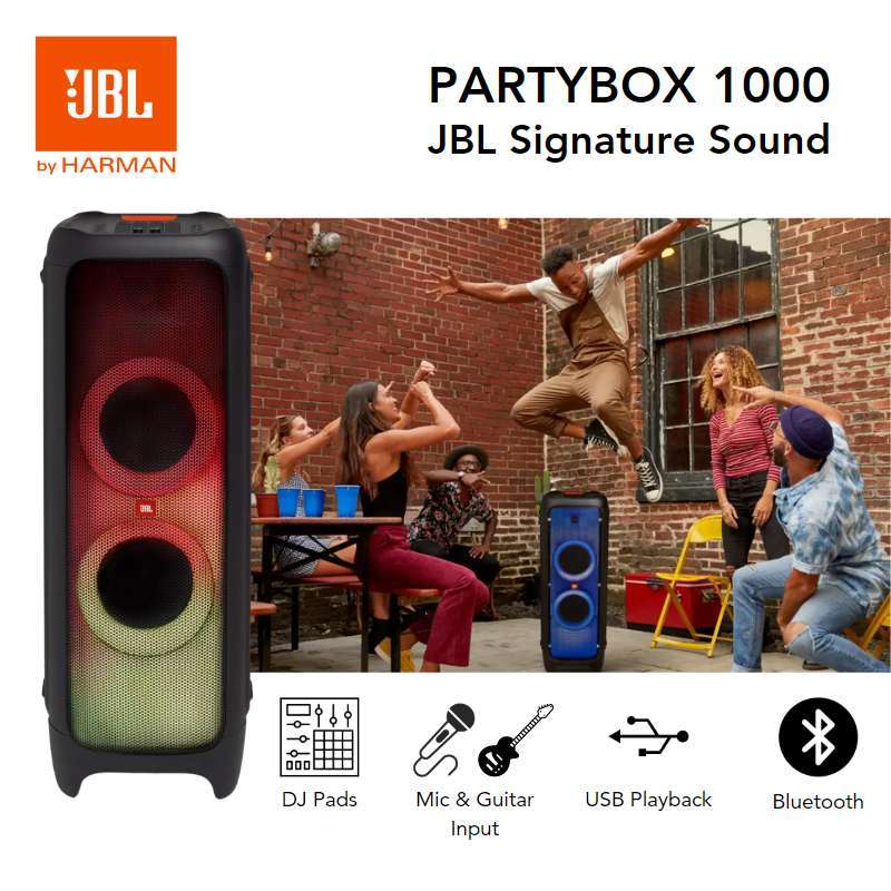 Jual JBL Partybox1000 Partybox 1000 USB Bluetooth meeting seminar
