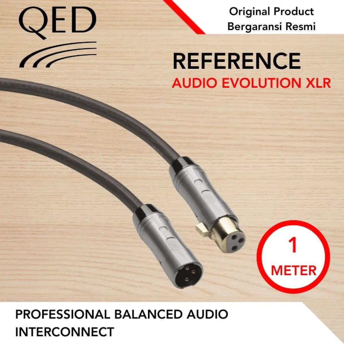 Jual Qed Reference Evolution Xlr Balanced Cable 1 Meter Kabel