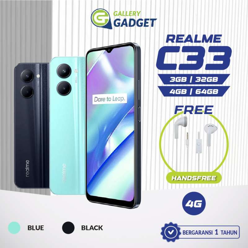 Jual Realme C33 3/32 4/64 Ram 3 4 Rom 32 64 Gb 3gb 4gb 32gb 64gb ...