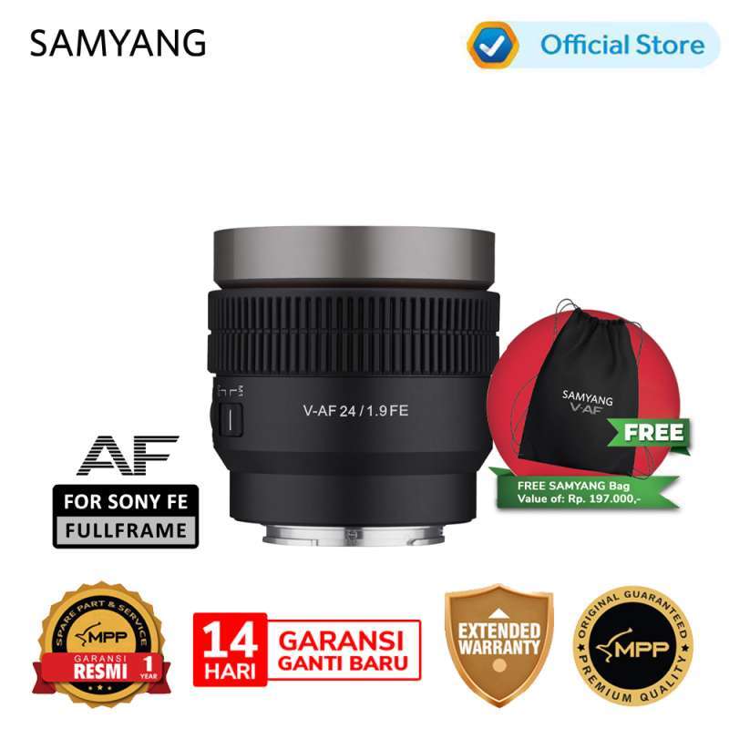 Samyang V-AF 24mm FE Lensa Kamera
