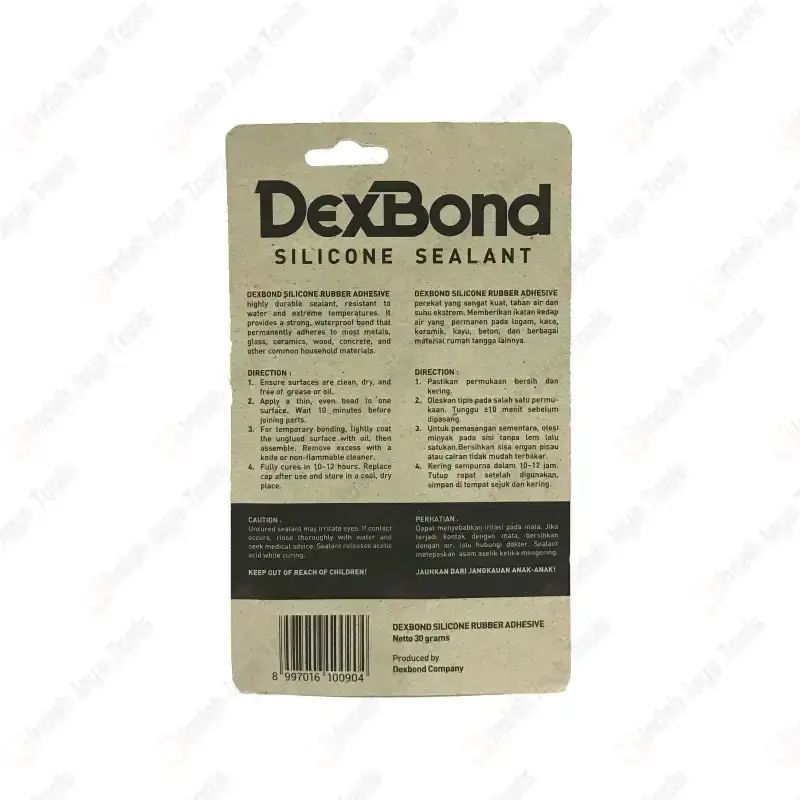 Jual Dexbond Silicone Rubber 30 Gram - Lem Kaca Sealant Bening Aquarium ...