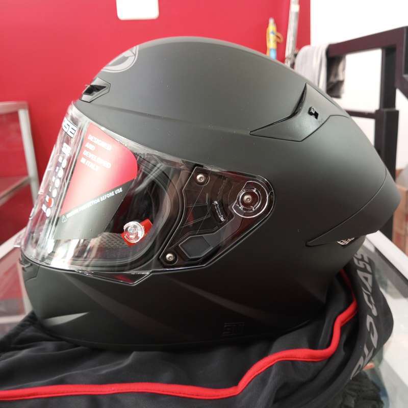 Promo Helm TT Course Black Matt/Hitam Doff Helm Full Face