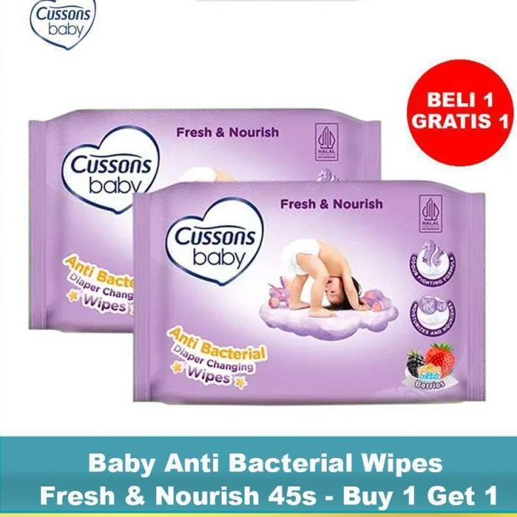 Promo Beli Gratis Cussons Baby Wipes Fresh Nourish [45