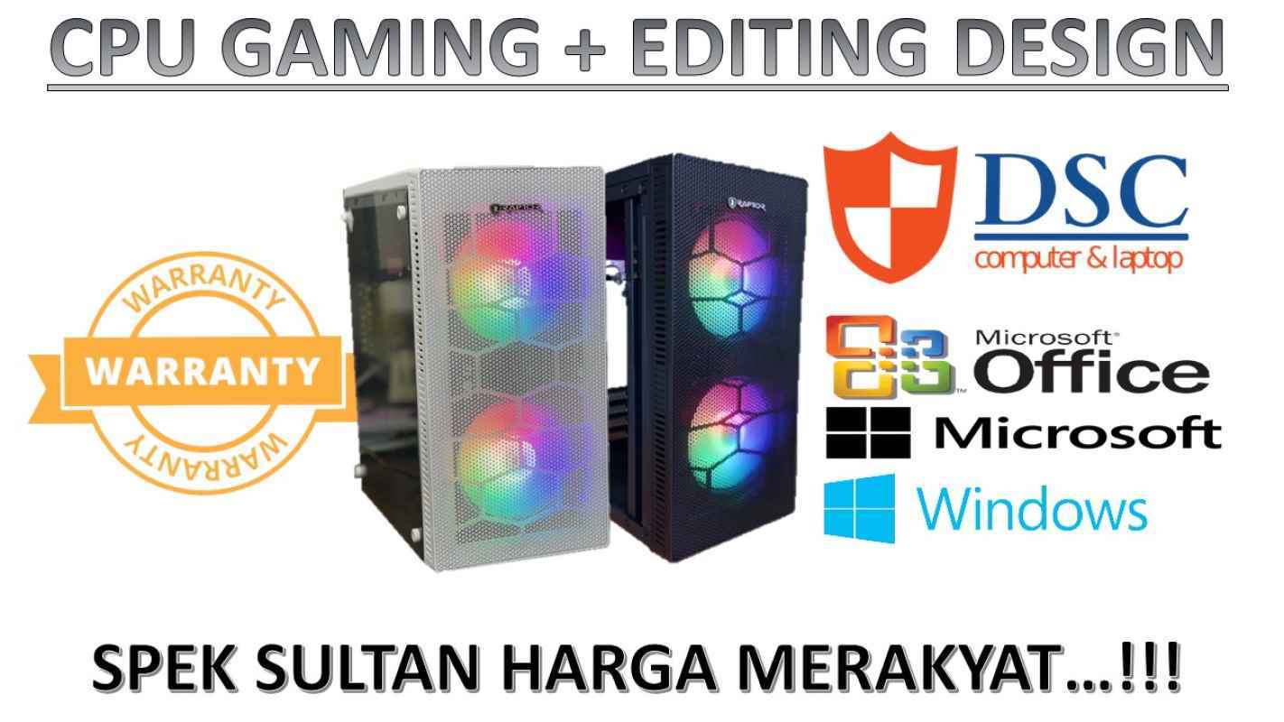 Jual PC GAMING INTEL CORE I7 RAM 16GB SSD 256GB DAN VGA 2GB KOMPUTER ...