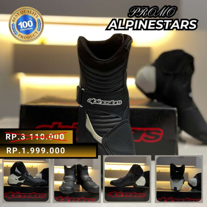 Jual Alpinestar Smx-1 R Edition 2018 Black White 43 Di Seller