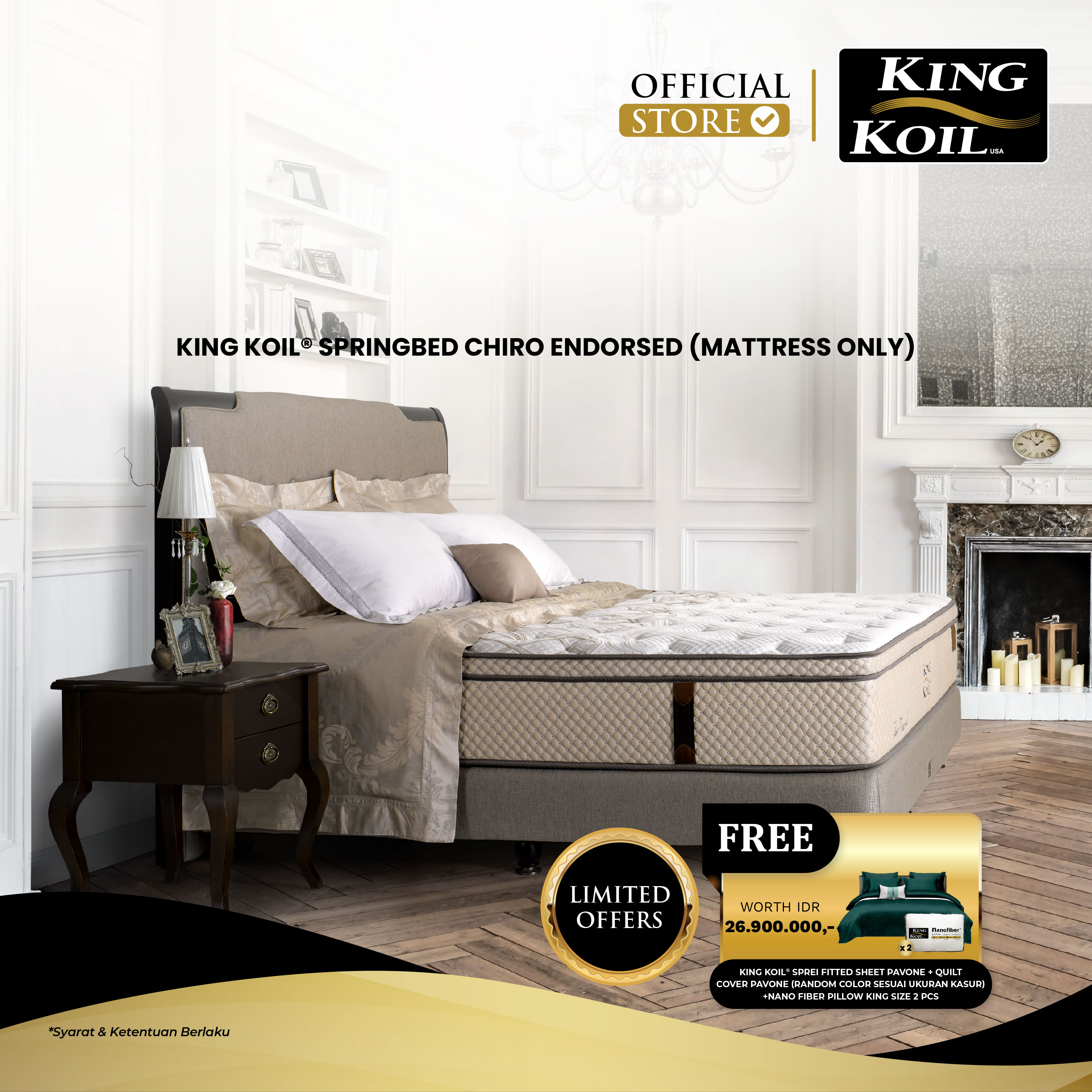 King koil discount mattress harga