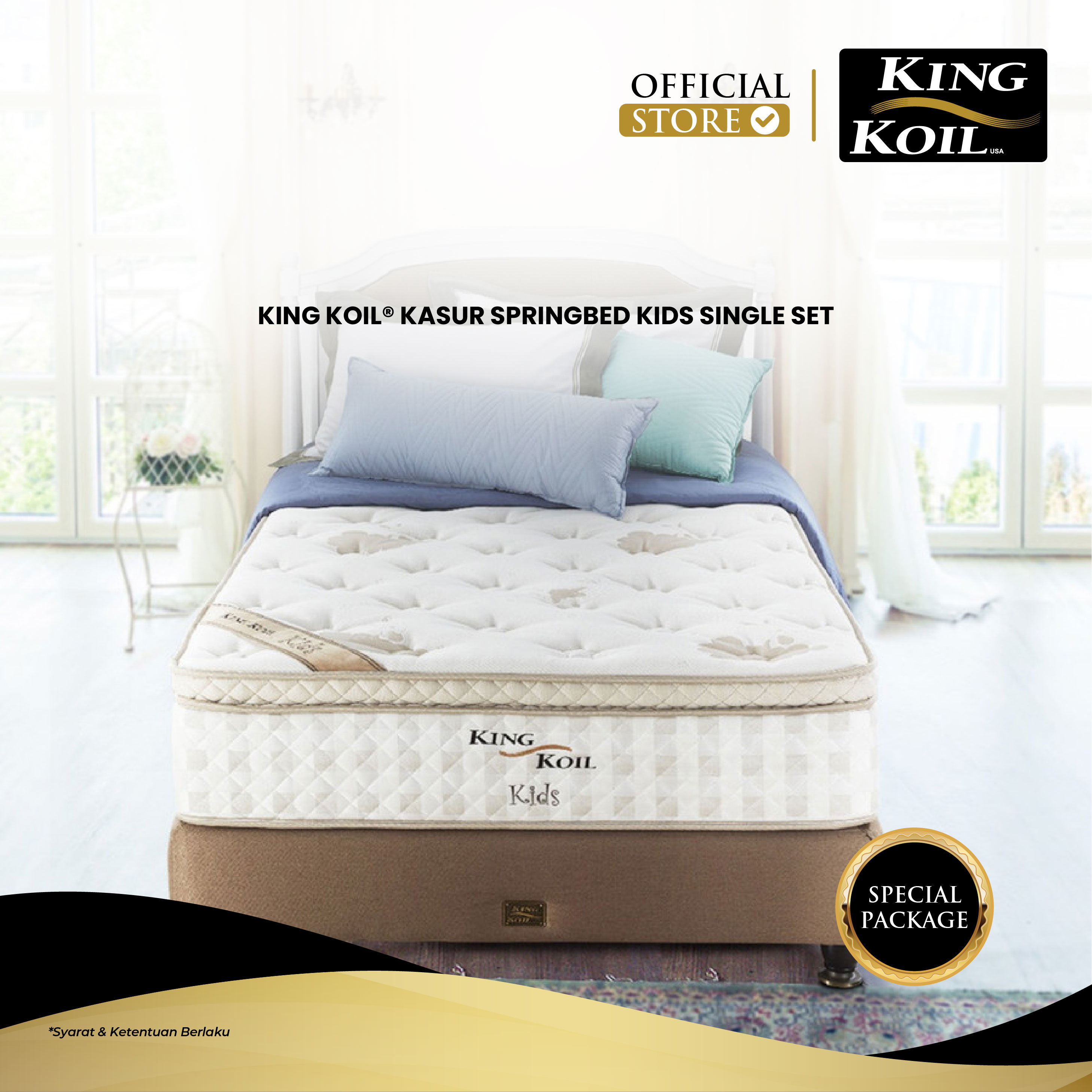 King koil top mattress harga