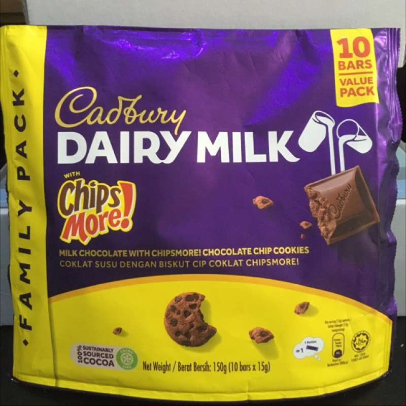 Jual CADBURY DAIRY MILK FAMILY PACK CHIPS MORE di Seller FOOD AND SUCH