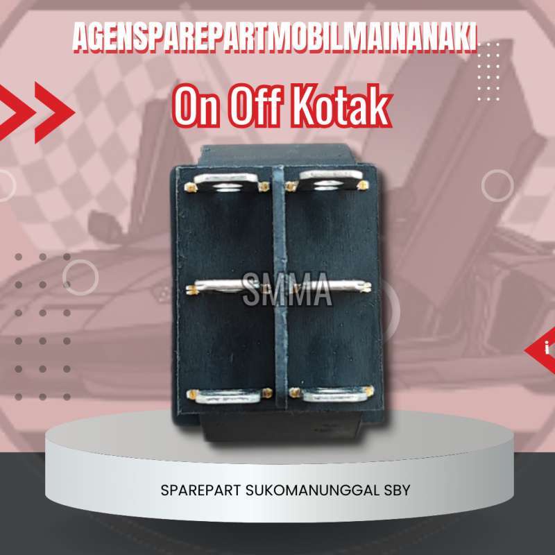 Promo Power Switch Saklar On Off Mobil Motor Mainan Aki Tipe Persegi ...