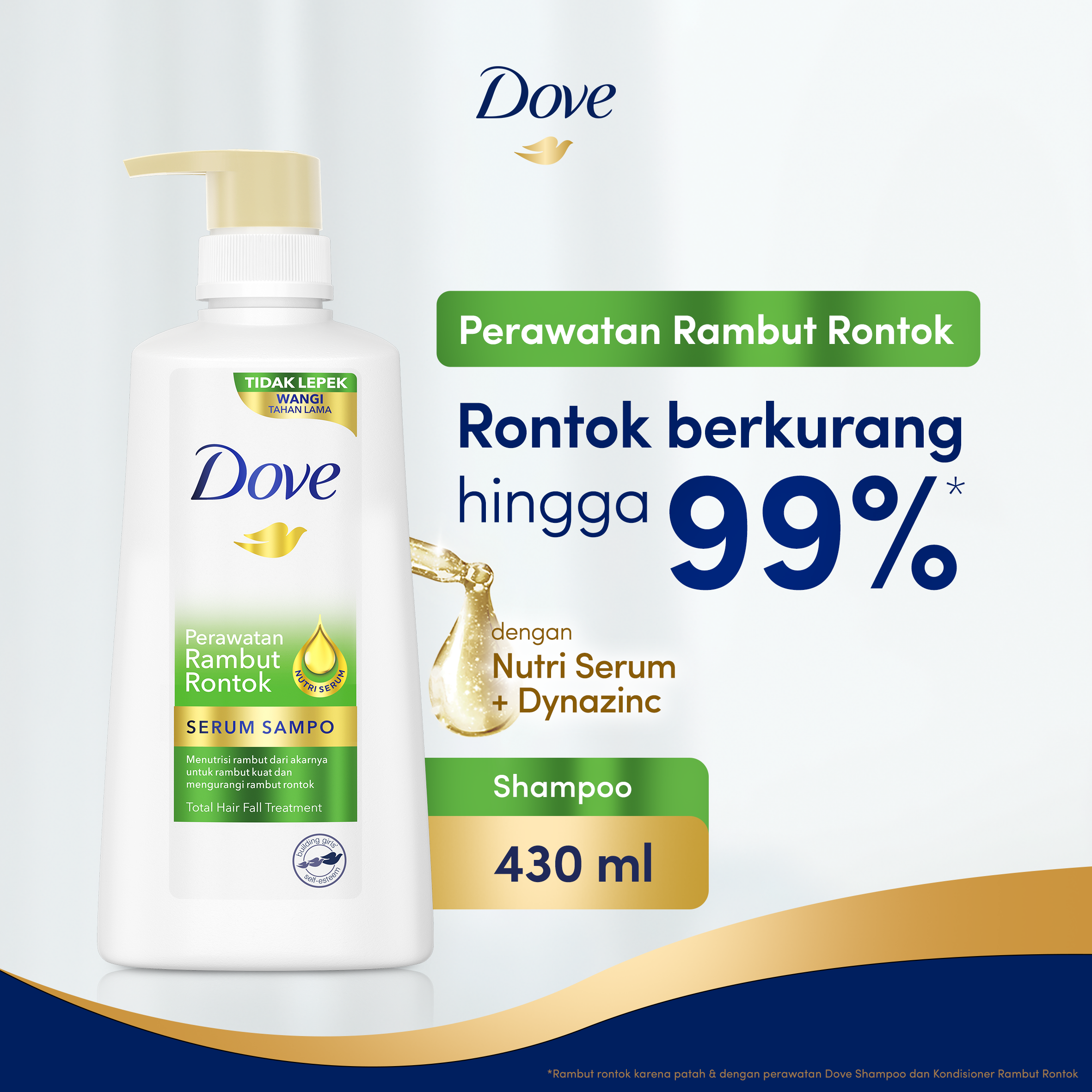 Promo Dove Shampoo Perawatan Rambut Rontok Sampo [430 Ml] Diskon
