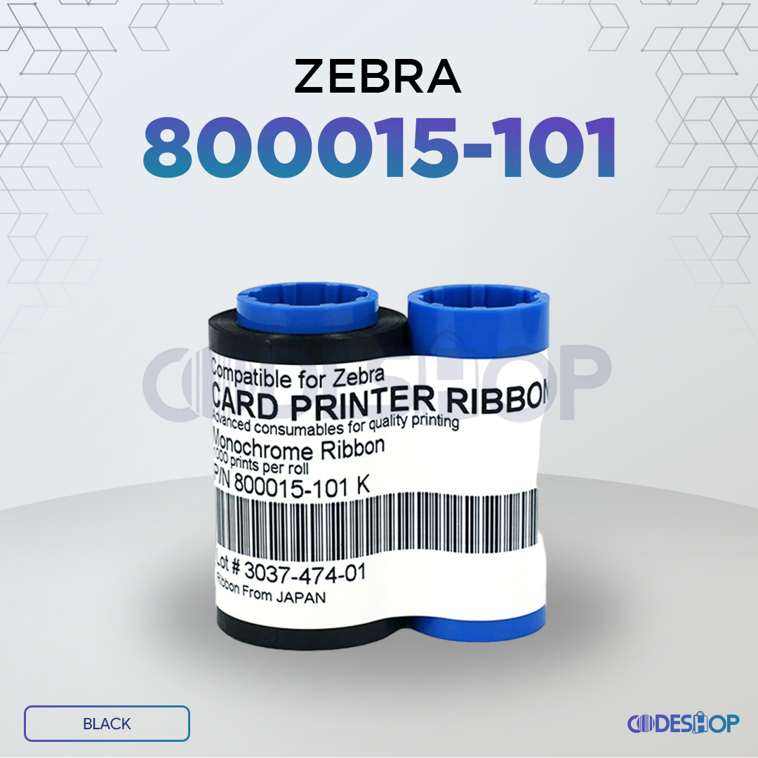 Jual Ribbon Printer ID Card Zebra P330i Series Monochrome Black PN