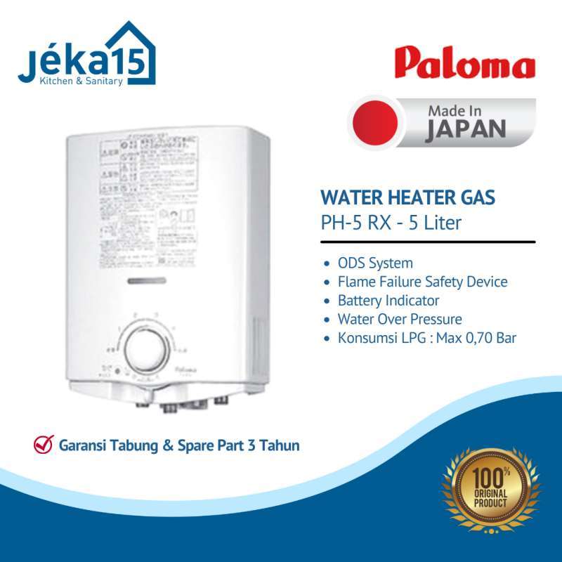 Pemanas Air Top Water Heater Ph 5rx Paloma Gas Geyser For Sale