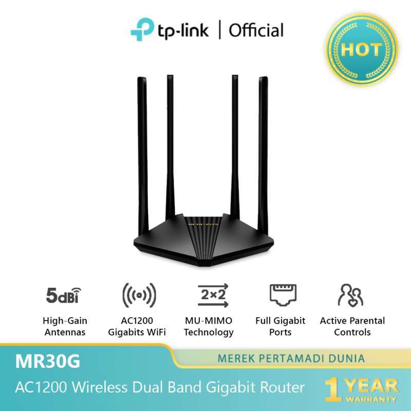 TP-Link Mercusys MR30G AC1200 Wireless Dual Band Gigabit Rou