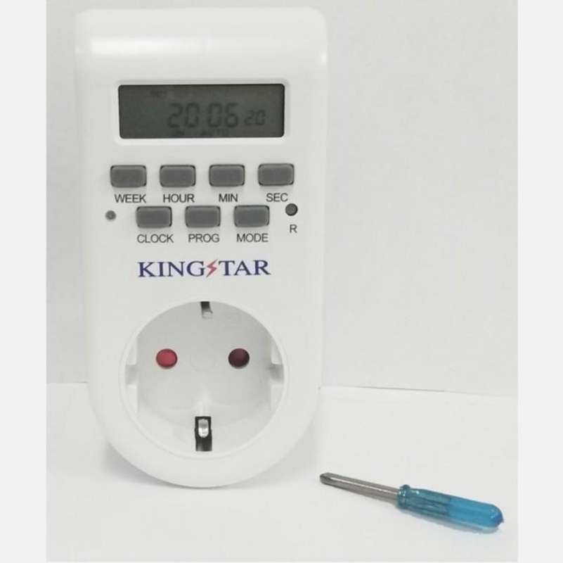 Jual Stop Kontak Timer Digital Merk Kingstar 24 Jam Di Seller Shahsuri ...
