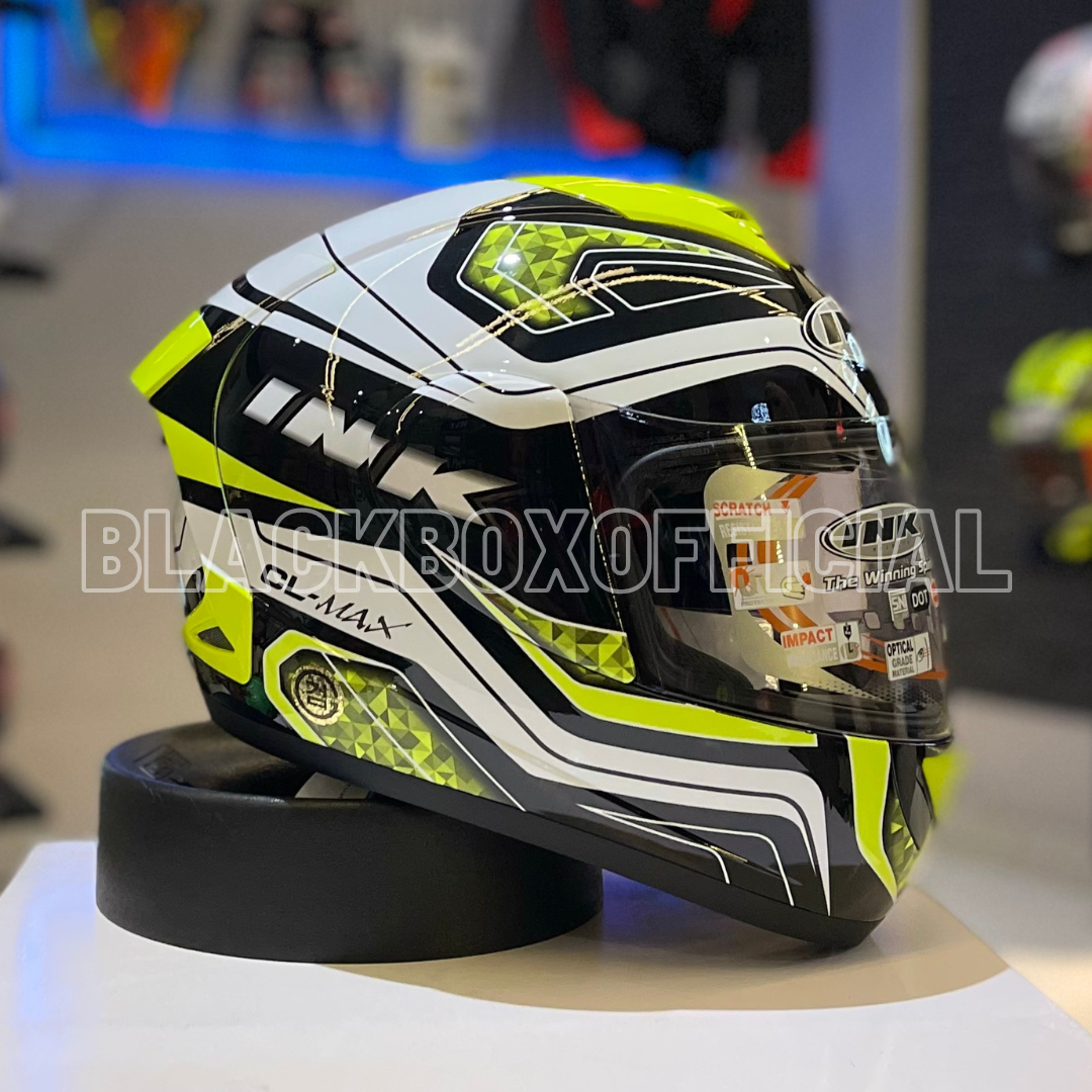 Jual INK CL Max 5 Helm Full Face M White Yellow di Seller