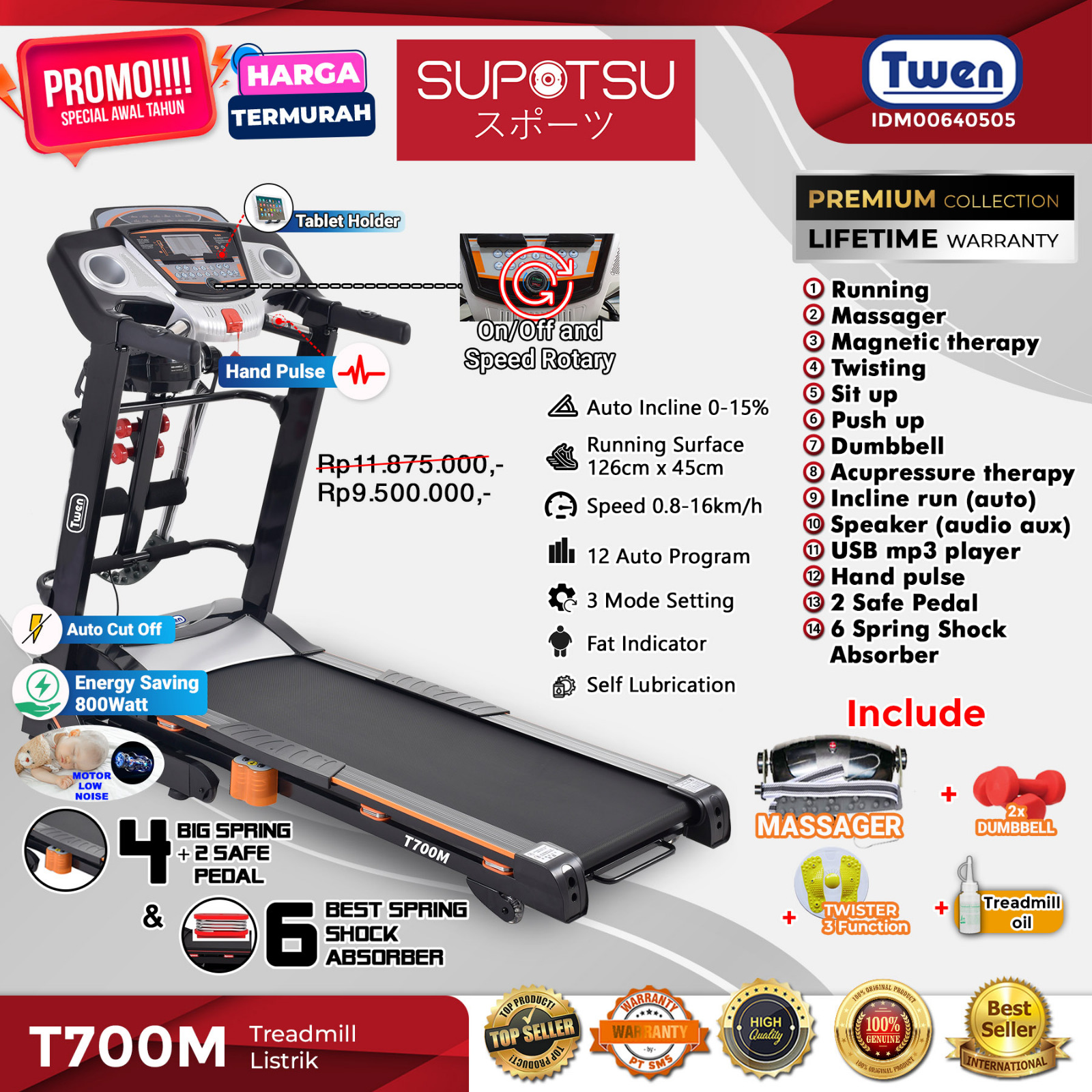 Fungsi incline sales pada treadmill