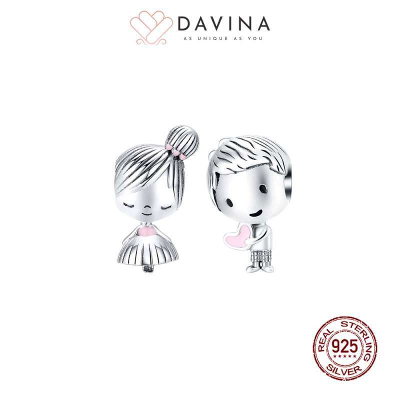 Jual Davina Playmate Boy Pendant Sterling Silver 925 Beads - Main Image