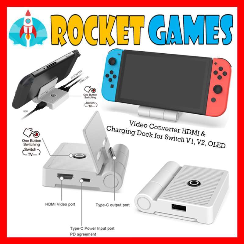 Hdmi Adapter Switch Lite Video Out Switch Lite Tv Adapter Games