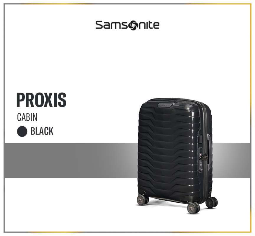 Jual Samsonite Koper Hardcase Proxis Spinner 20 Inch Black Di