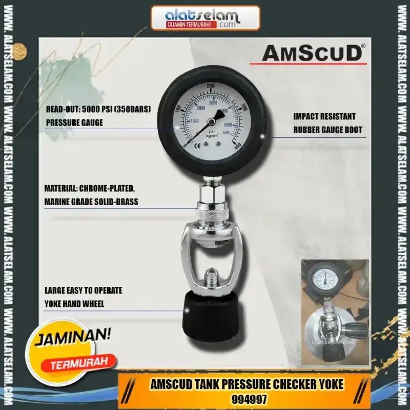 Jual Amscud Tank Pressure Checker Yoke 994997 - Alat Pengukur