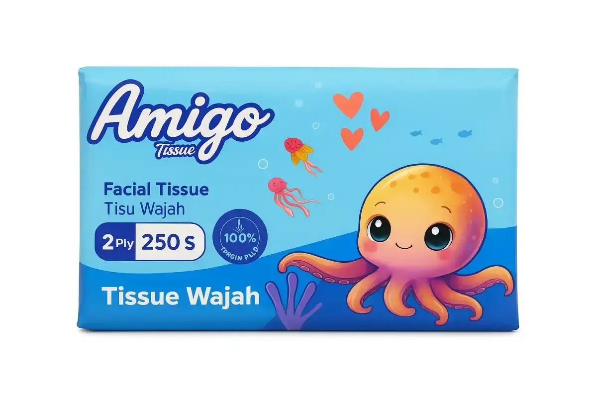 Promo Amigo Octopus Facial Tissue Wajah Softpack [250 Sheets] Diskon 14 ...