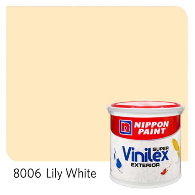 Promo Nippon Paint Vinilex Super Exterior Tinting Cat Dinding [5 Kg] Lily White Diskon 17 Di