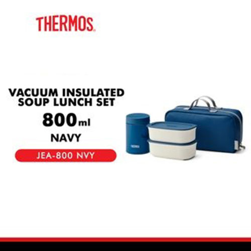 Thermos Vacuum Insulated Soup Lunch Set - Navy JEA-800 NVY – WAFUU