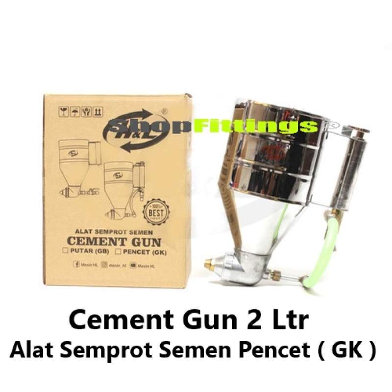 Jual Spray Gun Hopper Paint Texture Cement Alat Semprot Cat Tembok