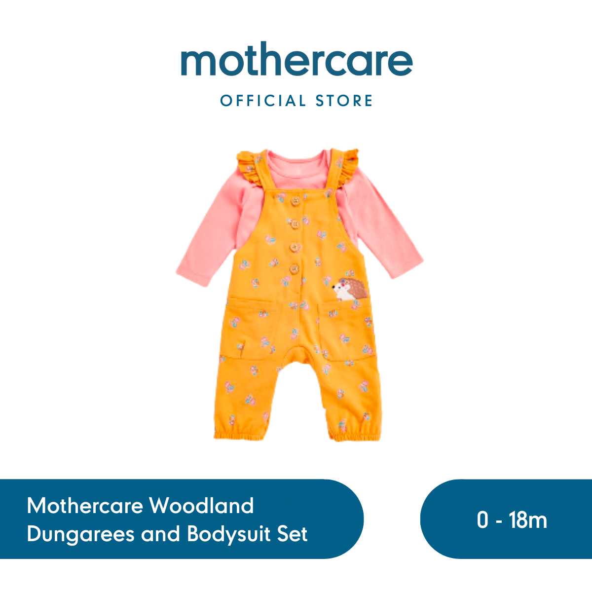 Promo Mothercare Woodland Dungarees and Bodysuit Set Set Pakaian